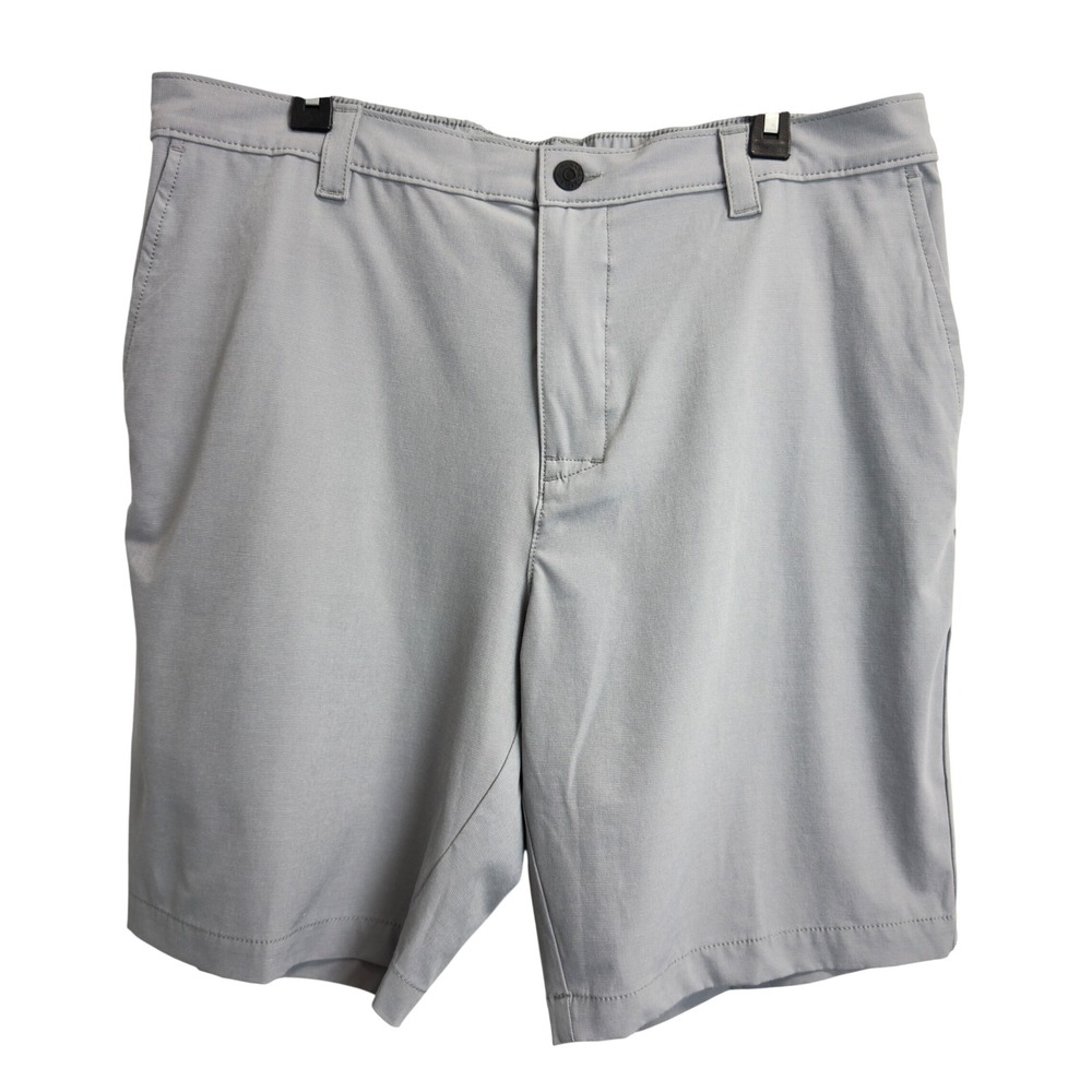 Banana‎ Republic Core Temp Mens 38 Gray Stretch Golf Shorts Elastic Waist 10"